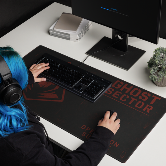 Ghost Sector™ Operation Survive XL Gaming Mouse Pad – Tactical Skull Edition