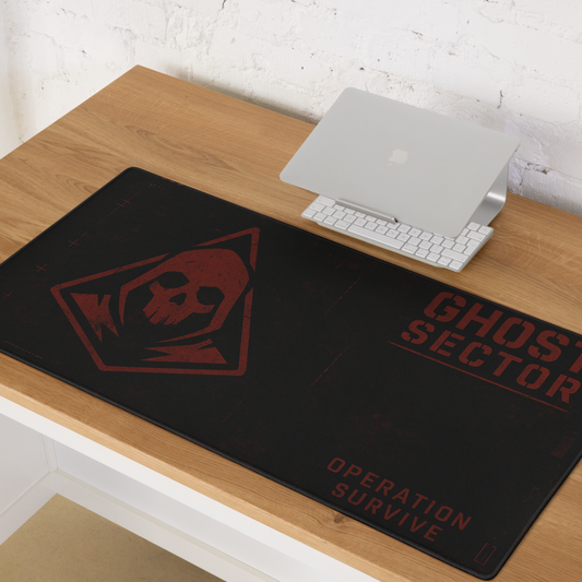 Ghost Sector™ Operation Survive XL Gaming Mouse Pad – Tactical Skull Edition